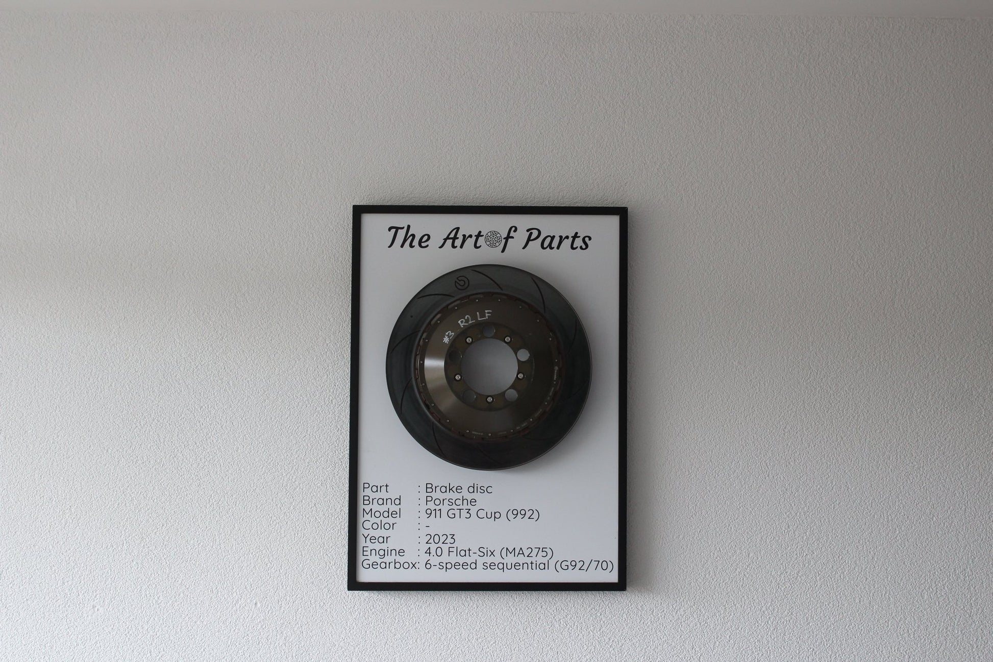 Porsche 911 (992) GT3 Cup Brake disc - The Art of Parts